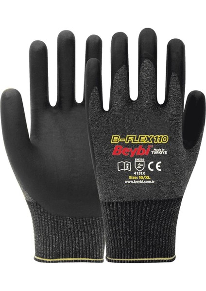 B-FLEX110 Likralı Köpük Nitril Eldiven(12 Adet)