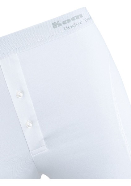 Erkek Boxer 2 Düğme Detaylı Pamuk-Modal 2&#039;LI Beyaz - Beyaz - Bcp1.loıngbboux-Be-L modelleri