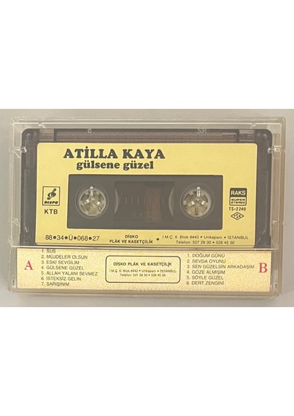 Atilla Kaya Gülsene Güzel Kaset (Orijnal Dönem Kağıt Baskı Kaset) fiyatları
