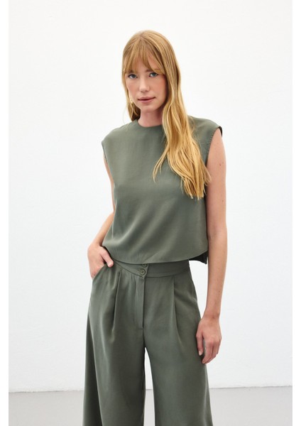 Kolsuz Salaş Bluz - Haki modelleri