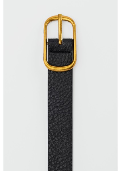 Dikdörtgen Suni Deri Kemer Siyah modelleri