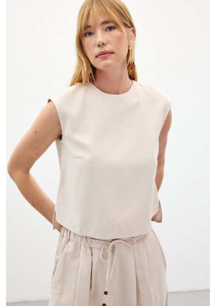 Kolsuz Salaş Bluz - Taş