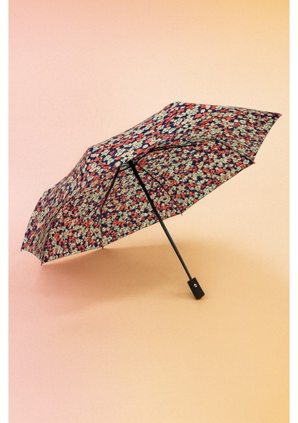 Otomatik Full Fonksiyon Açma Kapama Fiber Tel Kılıflı Çiçek Desenli Kaliteli Kadın Şemsiye fırsatları