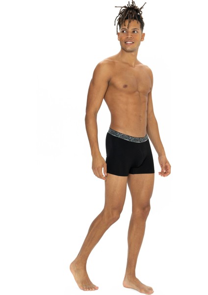 Erkek 3&#039; Lü Siyah-Lacivert-Gri Kutu Set Boxer - Çoklu Renk - BCP1.80U54Z3E-L fırsatları