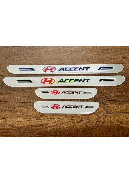 Hyundai Accent Aynalı Kapı Eşiği 4'lü Seti.