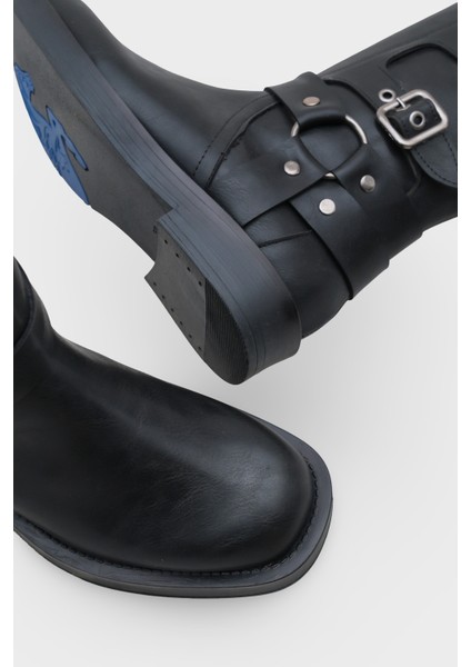 Motorcu Fermuarlı Kadın Çizme