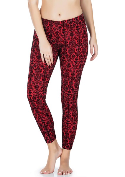 Derya Kurşun Varak Desenli Kadın Tayt 457 fiyatları