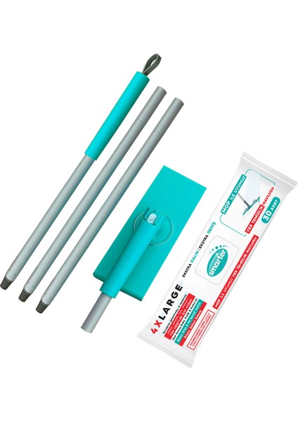 Şip Şak Mop + Yer Havlusu Otomatik El Değmeden Tüm Bezlerle Uyumlu Temizlik Seti Paspas