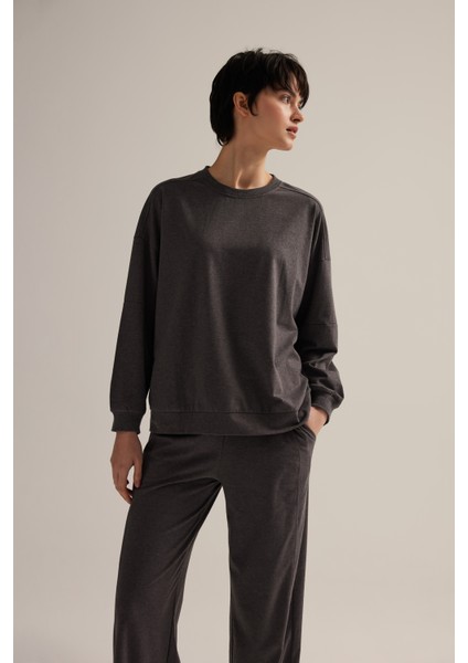 Kadın Pamuklu Uzun Kollu Pijama Üstü fiyatları