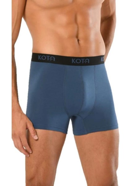 Erkek Penye Boxer Lastikli Renk ve Desen Çeşitli Lacivert 6&#039;LI Paket - BCP1.KODTAR10F00-LAC-L