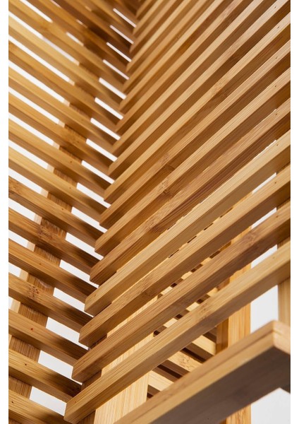 Katlanabilir Bambu Bulaşık Sepeti Antibakteriyel 45x33x24,5 cm Mutfak Düzeni