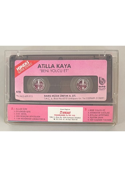 Atilla Kaya Beni Yolcu Et Kaset (Orijnal Dönem Kağıt Baskı Kaset) fiyatları