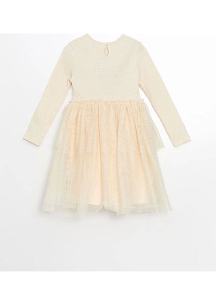 Lcw Kids Bej Bisiklet Yaka Çiçekli Kız Çocuk Elbise fiyatları