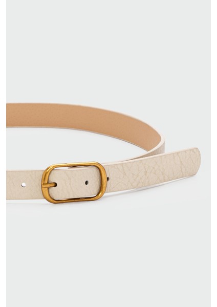 Dikdörtgen Suni Deri Kemer Krem fiyatları