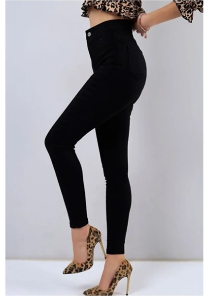 Solmayan Siyah Süper Skinny Toparlayıcı Jean Kot Pantolon modelleri