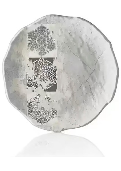 43028.CW.PAT - Norma Patara 2'li Yuvarlak Tabak Seti 28 Cm, Thermoset Melamin