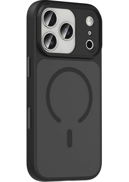 Apple iPhone 17 Pro Max Kılıf Mat Arka Yüzey Wireless Şarj Özellikli Redclick Flet M-Safe Kapak fiyatları