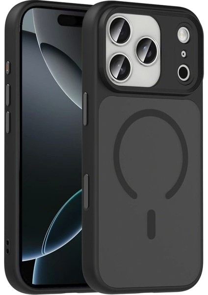 Apple iPhone 17 Pro Max Kılıf Mat Arka Yüzey Wireless Şarj Özellikli Redclick Flet M-Safe Kapak fırsatları