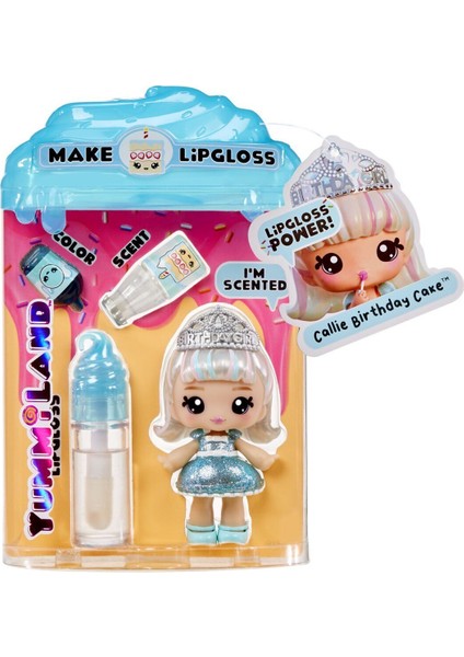 120704 Yummiland Callie Birthday Cake Bebeği ve Dudak Parlatıcısı