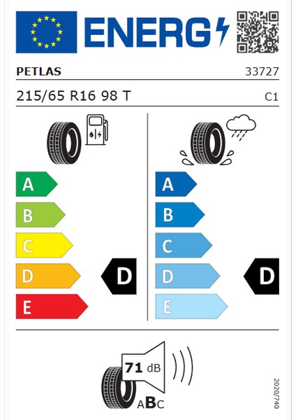 215/65R16 98T Explero A/t PT421 2024 Yaz Lastiği fiyatları