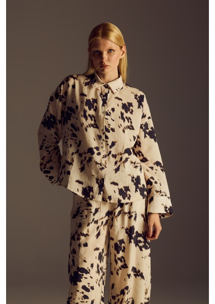 Kadın Modal Dokuma Uzun Kollu Gömlek fiyatları