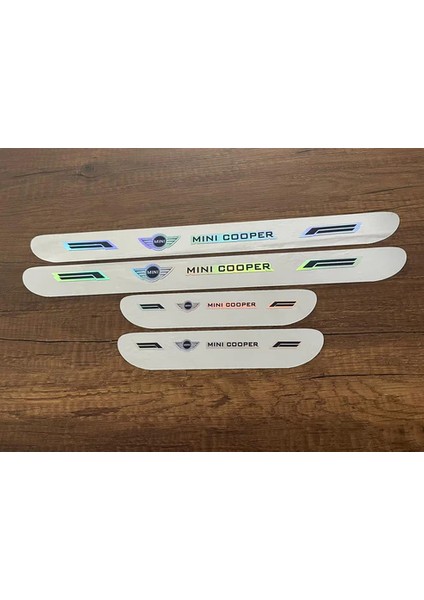 Mini Cooper Aynalı Kapı Eşiği 4'lü Set
