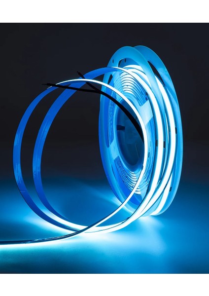12V Cob Şerit LED Açık Mavi Işık - Metrede 360 LED - 5 Metre fırsatları