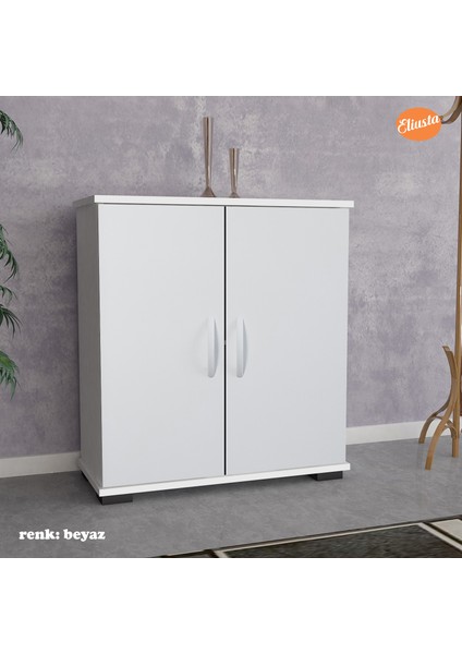 Ayakkabılık 2 Kapaklı Ayakkabı Dolabı Çok Amaçlı Dolap Mutfak Dolabı Ofis Dolabı