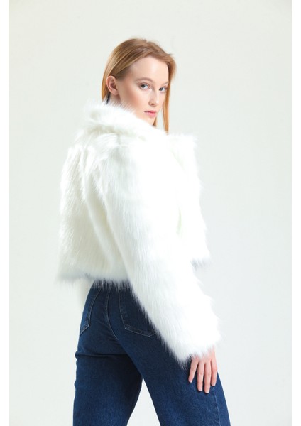 Ingiliz Yaka Crop Kürk Ceket modelleri