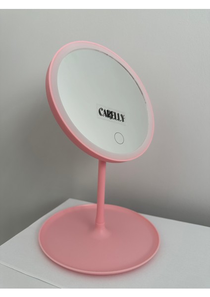LED Işıklı Makyaj Aynası – 3 Renk Ayarı, USB Şarjlı