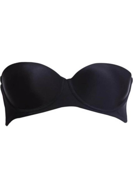 Siyah Mı Emay 702 Şeffaf Askılı Push-Up Sütyen