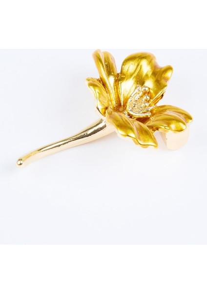 Altın Rengi Çiçek Figürlü Modern Broş fiyatları