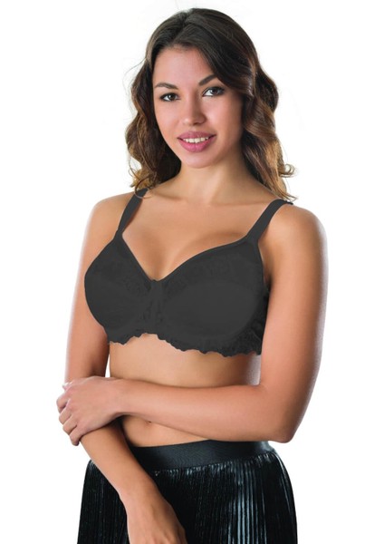 Siyah Mı Emay 170 C Balenli Brode Toparlayıcı Sütyen