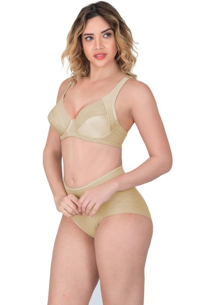 Ekru Mı Emay 177 B Toparlayıcı Sütyen Takım