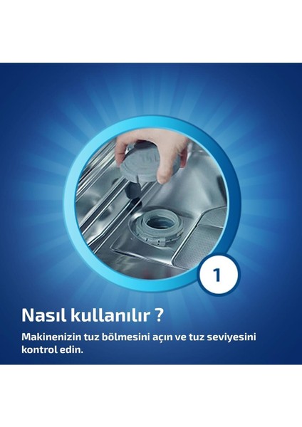 Bulaşık Makinesi Tuzu 1,5 kg Kireç Önleyici Su Yumuşatıcı Etkili Formül Uzun Ömürlü fırsatları