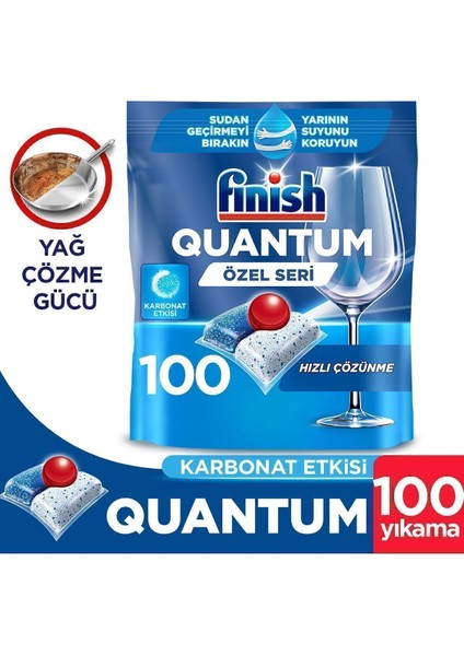 Bulaşık Makinesi Tableti 100 Yıkama Kokusuz Güçlü Temizlik Parlaklık ve Kireç Koruma