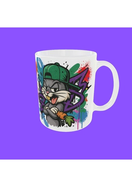 Bugs Bunny Fifürlü Graffiti Temalı Tasarım Kupa indirimleri