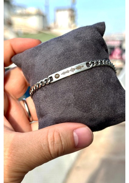 Spotify Şarkı Kodlu Unisex Çelik Bileklik Eşe Sevgiliye Arkadaşa Hediye ACK06ISP fiyatları