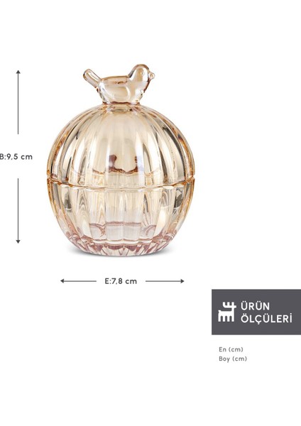 Kuşlu Lokumluk / Şekerlik Amber fiyatları