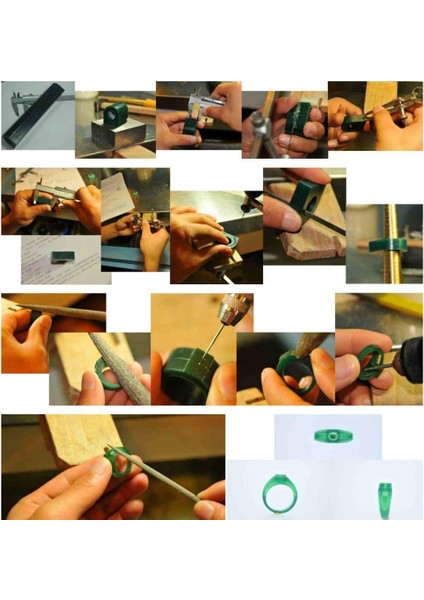 Takı Tasarım Yeşil Yüzük Model Mumu — Kolay Şekillenen Modelleme Mumu modelleri