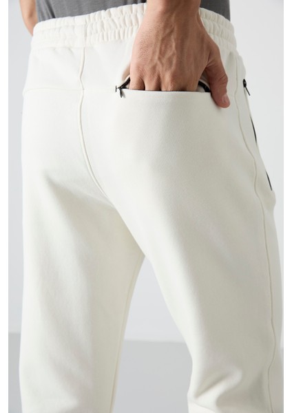 Carlo Ekru Şardonlu Erkek Eşofman Alt - 84942