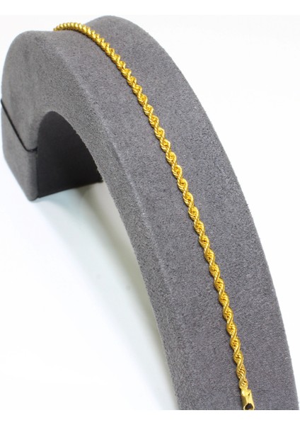 14 Ayar Gerçek Altın Halat Künye KNY4079