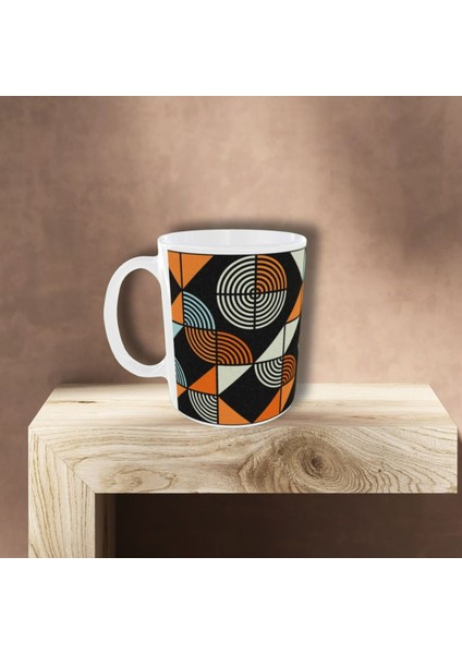 Modern Bauhaus Desenli Tasarım Kupa