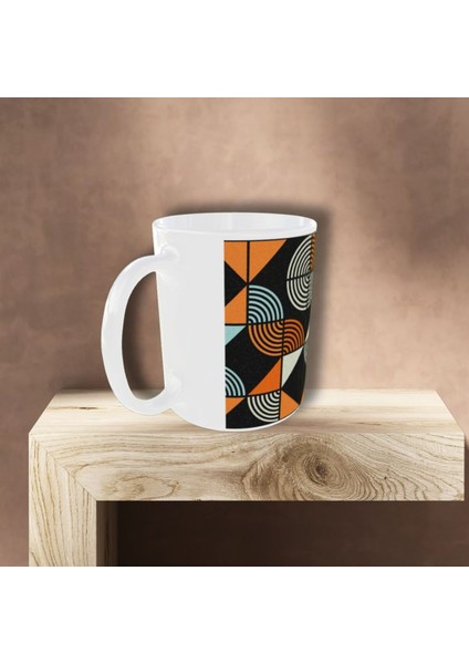 Modern Bauhaus Desenli Tasarım Kupa