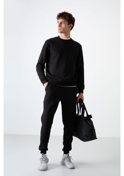 Andy Siyah Şardonlu Erkek Eşofman Takım - 85190