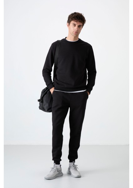 Andy Siyah Şardonlu Erkek Eşofman Takım - 85190