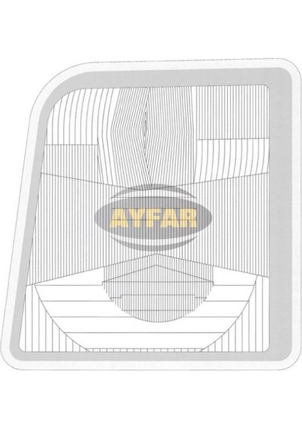 25 Ayfar 11569 - Far Camı Sol Transporter LT35 97-07