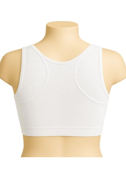Beyaz Mı Emay 1816 6&apos;lı Pedli Kalın Askılı Alıştırma Sütyeni