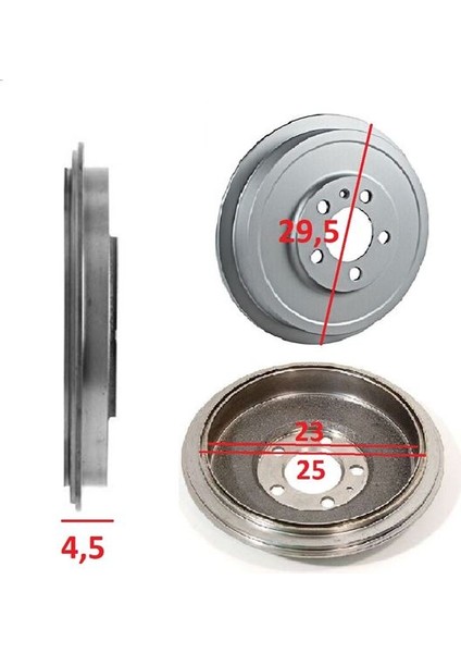 25 Ocal S3001 - Fren Kampana Arka ( A D E T ) Octavıa 97-11 Roomster 06-15 Polo 10-15