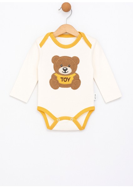 Ayıcık Nakışlı Üçlü Erkek Bebe Pijama Takımı fiyatları